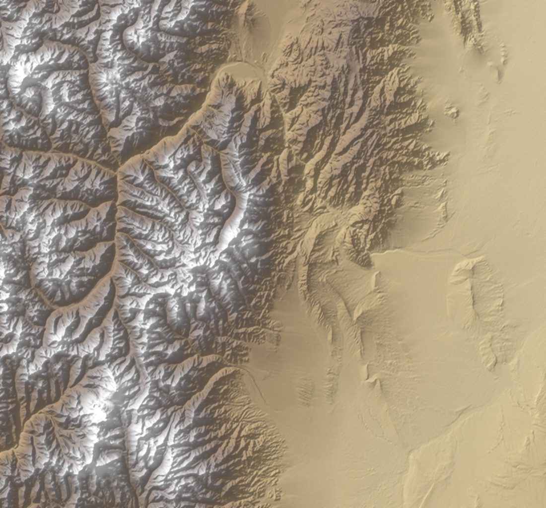 Relieve de Mendoza entre la ciudad y el Aconcagua